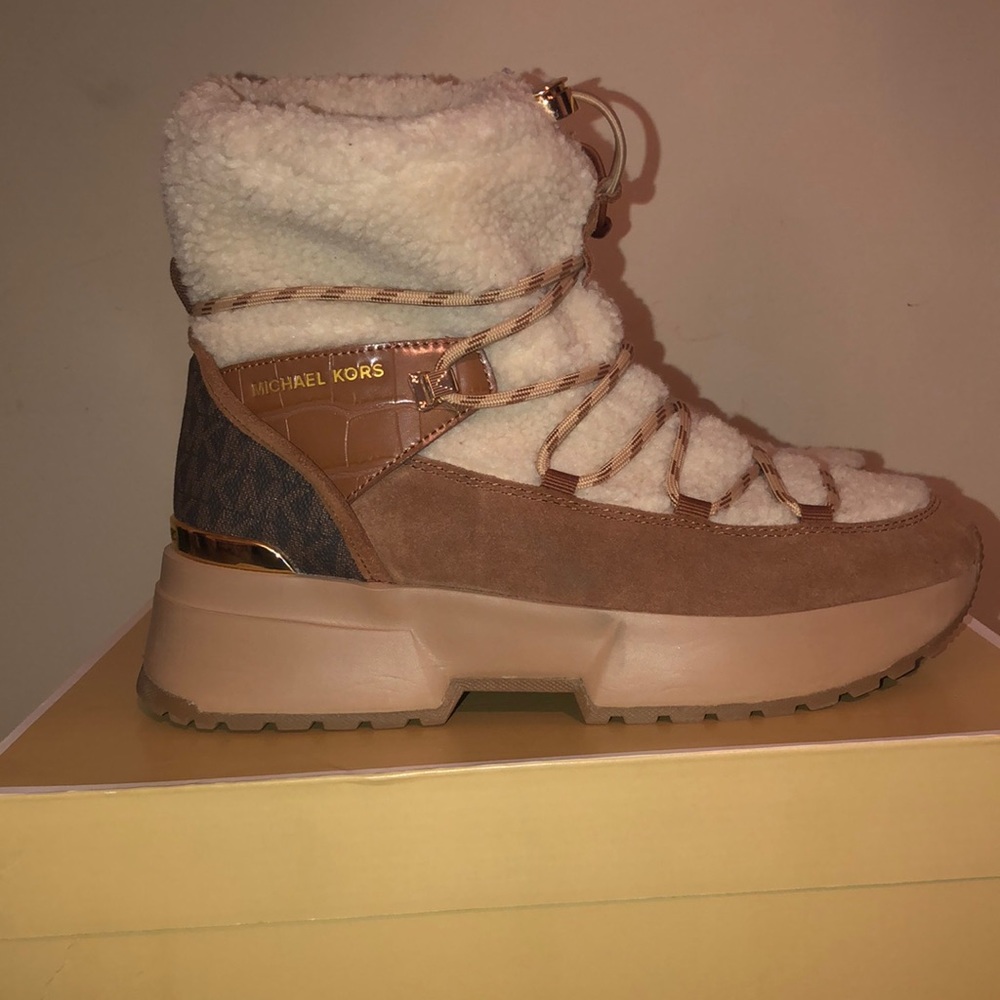 Michael Kors Faux Shearling Bootie